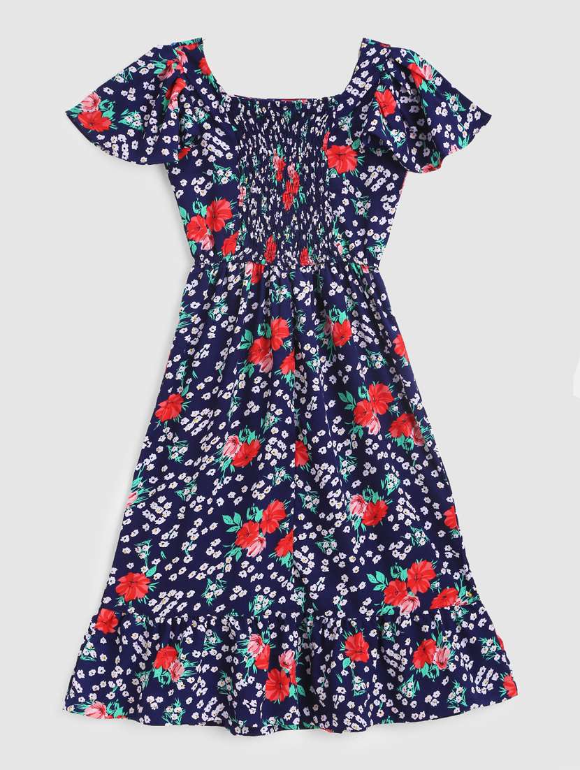 kids floral printed frock - 21031652 - Zoom Image - 0