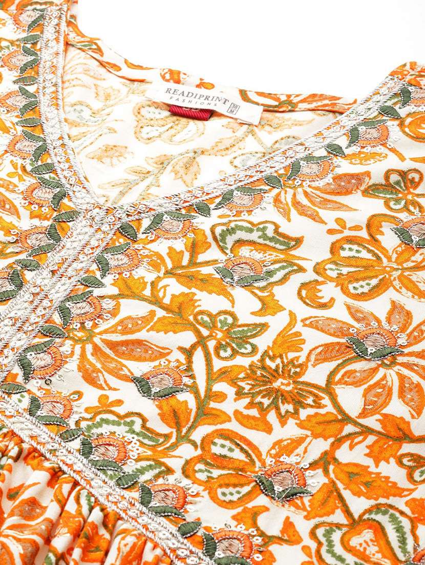 women three quarter sleeve kurta pant with dupatta set - 21031699 -  Standard Image - 5