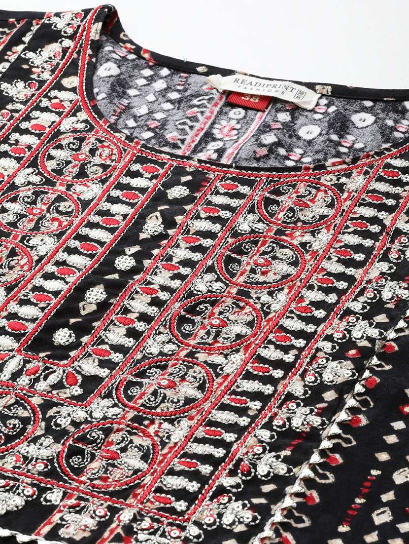 women three quarter sleeve kurta pant with dupatta set - 21031706 -  Standard Image - 5