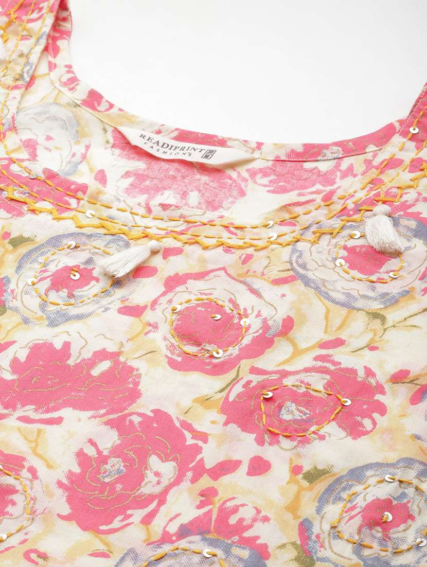 women three quarter sleeve kurta pant with dupatta set - 21031730 -  Standard Image - 5