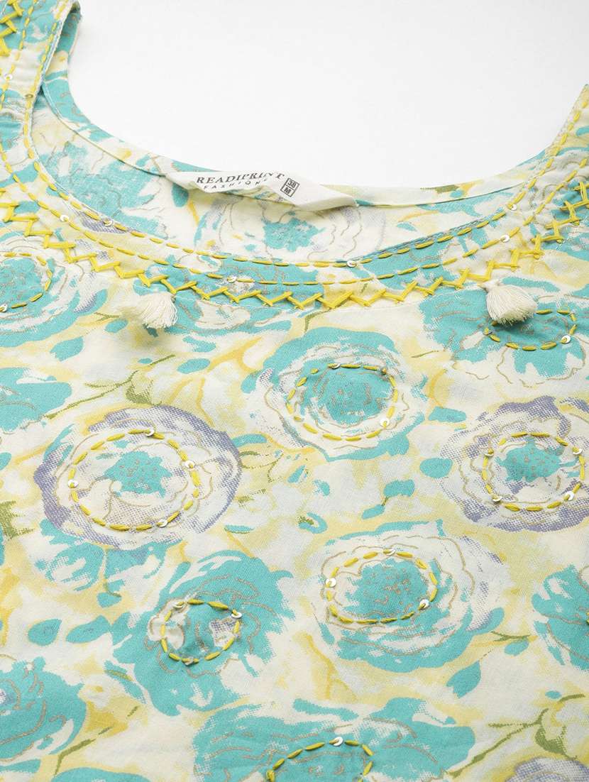 women three quarter sleeve kurta pant with dupatta set - 21031731 -  Standard Image - 5