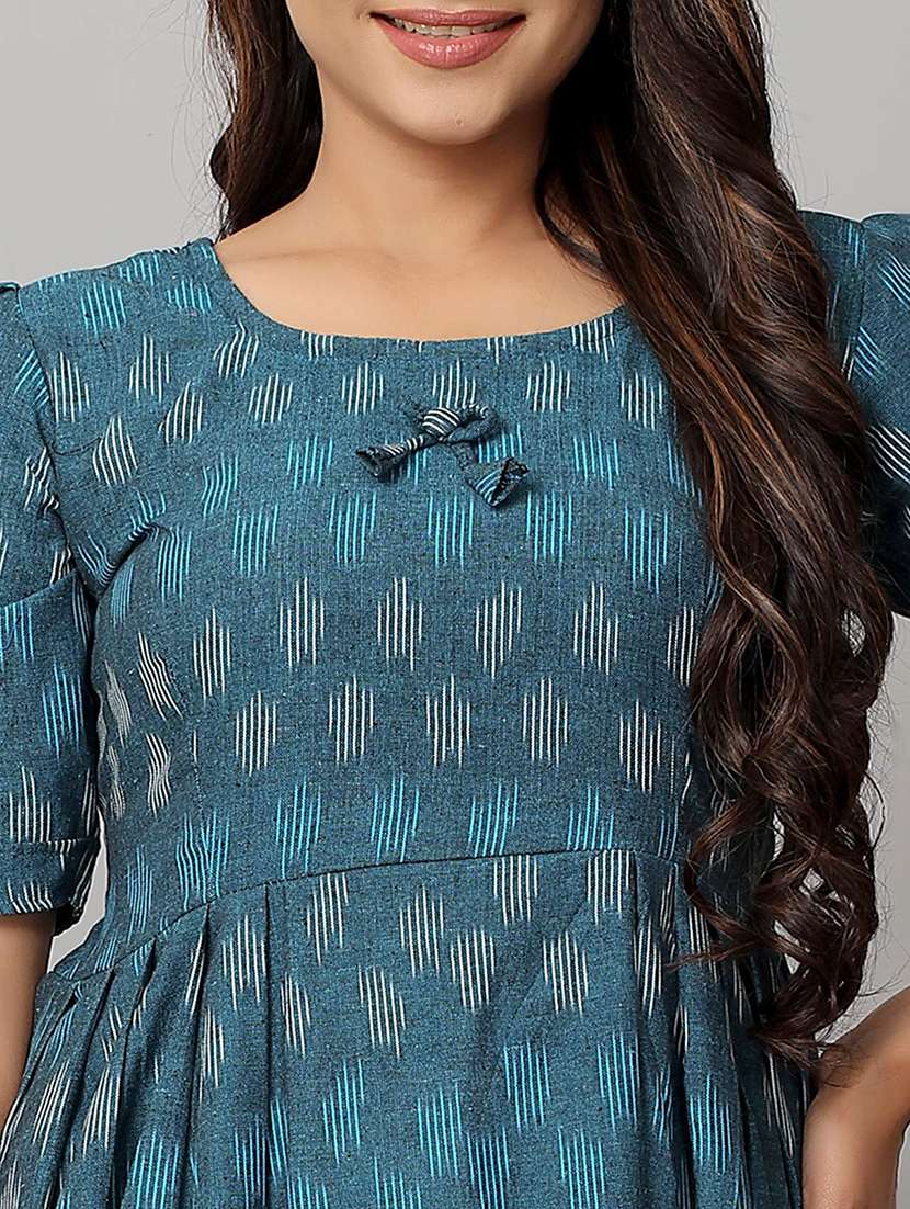 women printed a-line kurta - 21031755 - Standard Image - 3