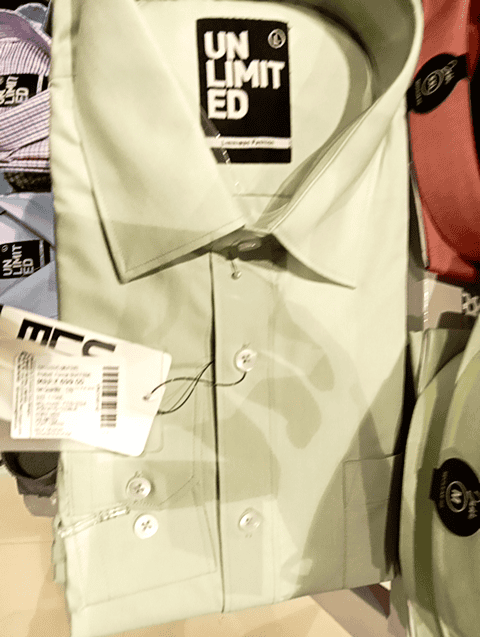 light green poly viscose formal shirt - 21031859 - Zoom Image - 0