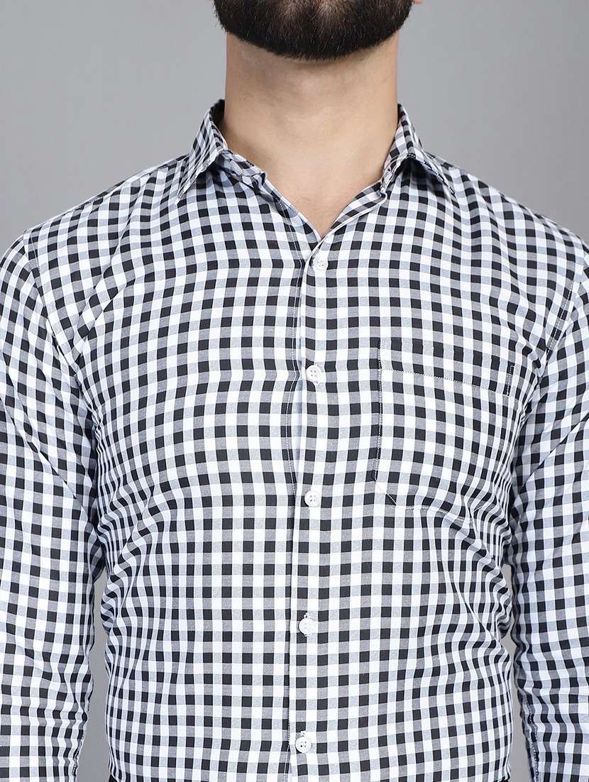 black cotton formal shirt - 21032027 - Standard Image - 5
