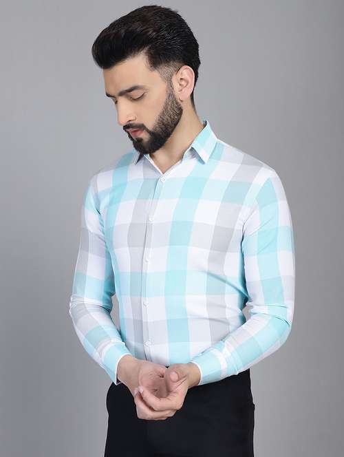 Light Blue Cotton Formal Shirt