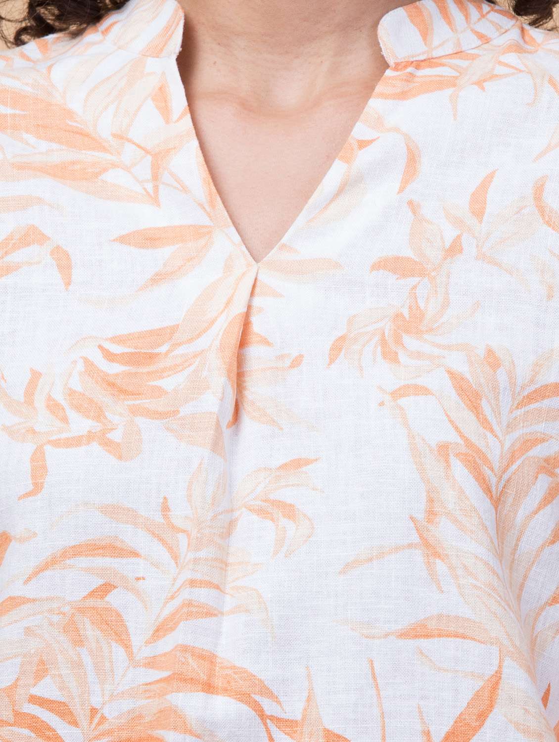 women tropical printed regular top - 21032529 - Standard Image - 3