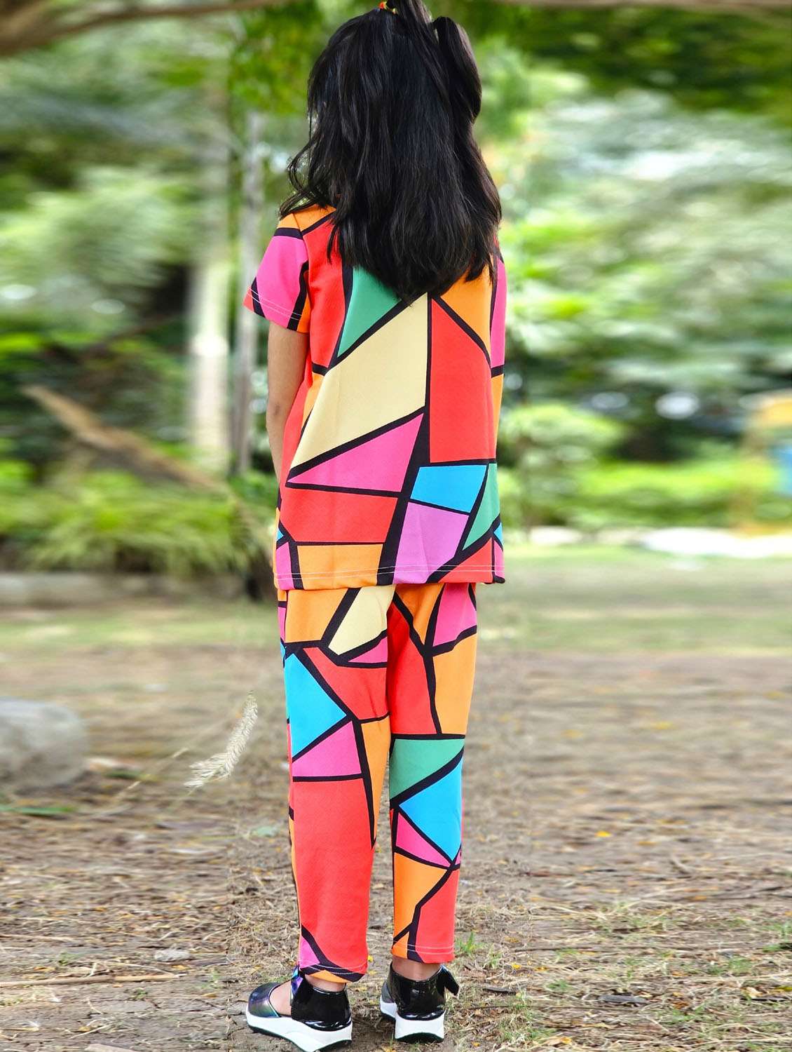 girls printed t-shirt and pajama set - 21033534 -  Standard Image - 3