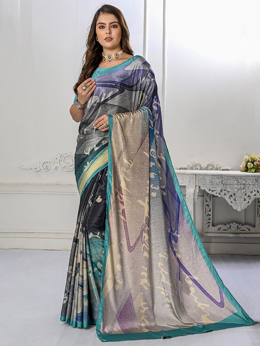 women multi color printed saree with blouse - 21034029 -  Zoom Image - 0