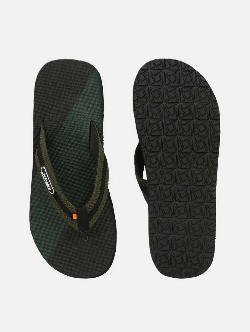 olive color block toe separator flip flops - 21034454 -  Standard Image - 3
