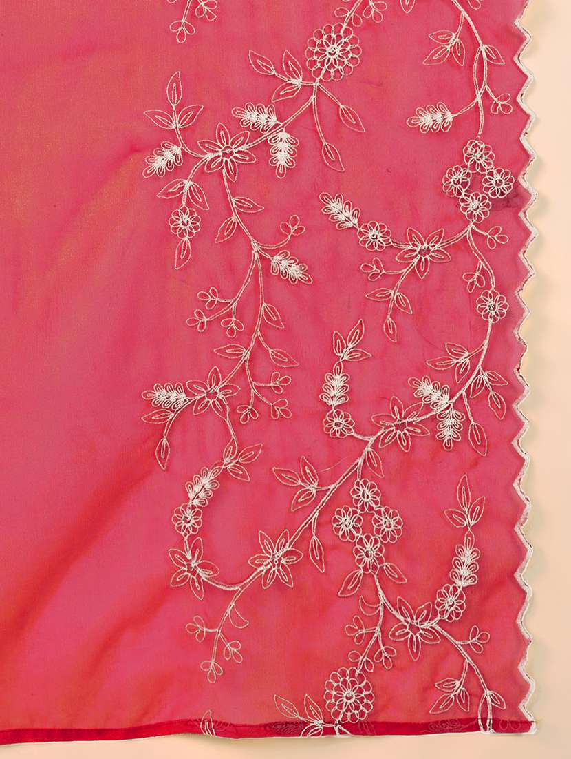 women pink kurta palazzo set with dupatta - 21034506 - Standard Image - 5
