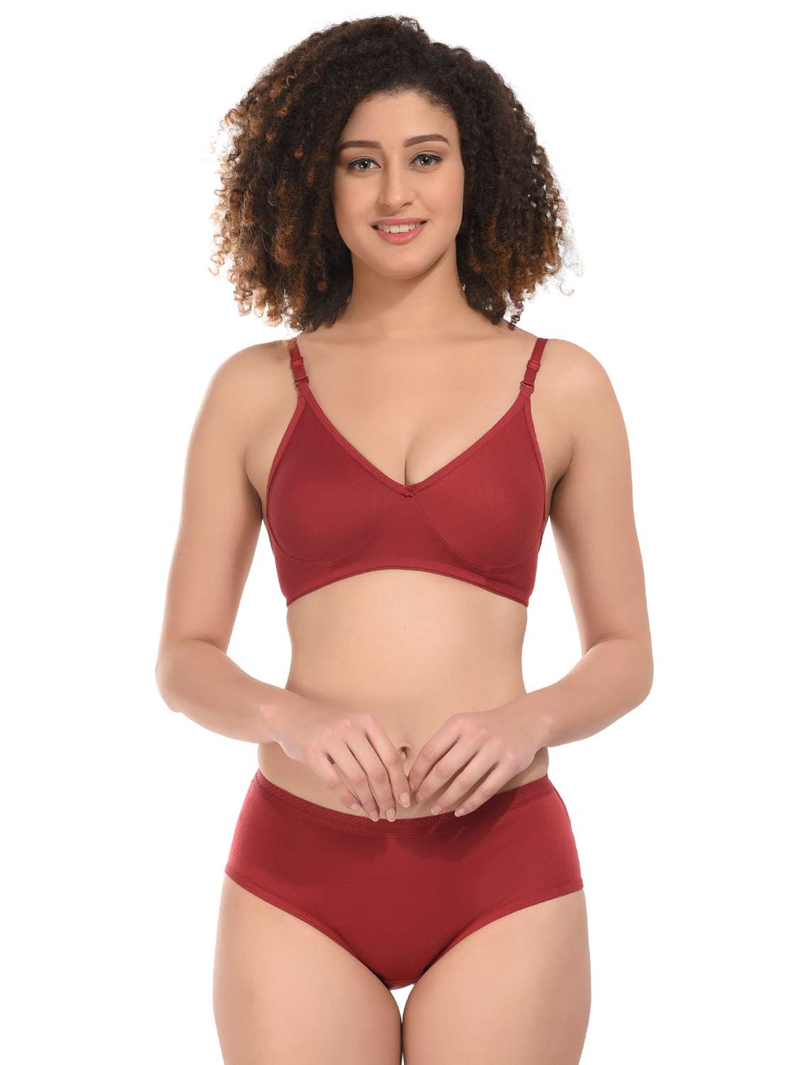 women solid hosiery bras and panty set