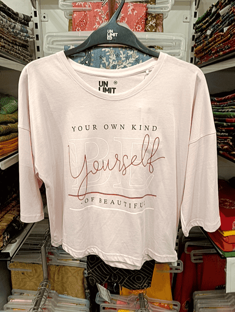 light pink single jersey tshirt - 21034645 - Standard Image - 0
