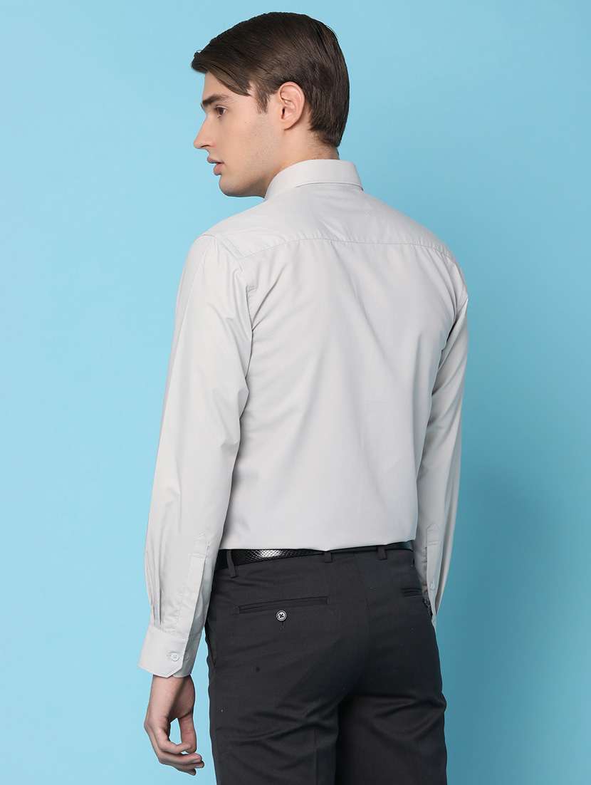 men solid formal shirt - 21034646 -  Standard Image - 3