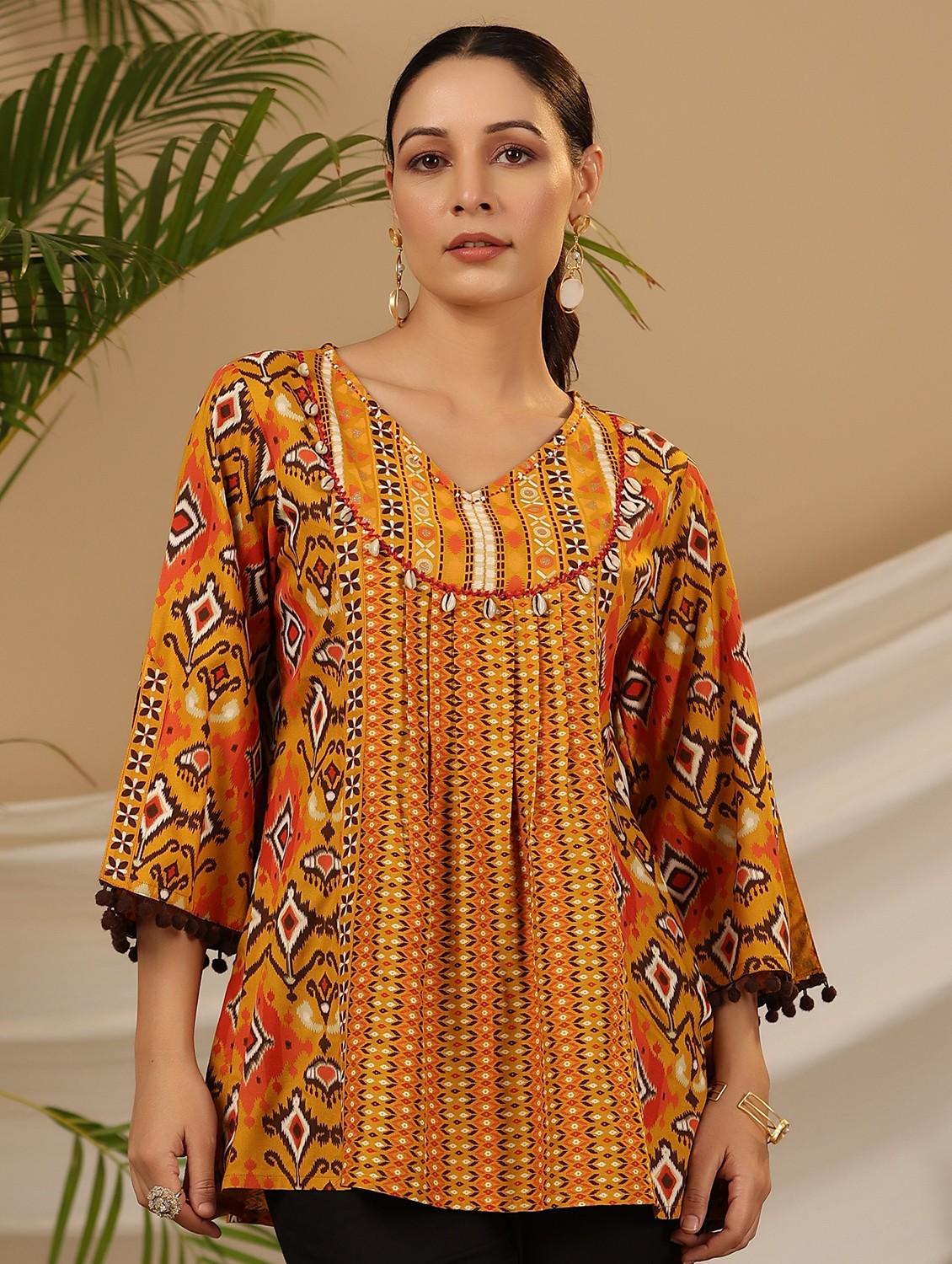 women printed a-line tunic - 21034860 - Zoom Image - 0