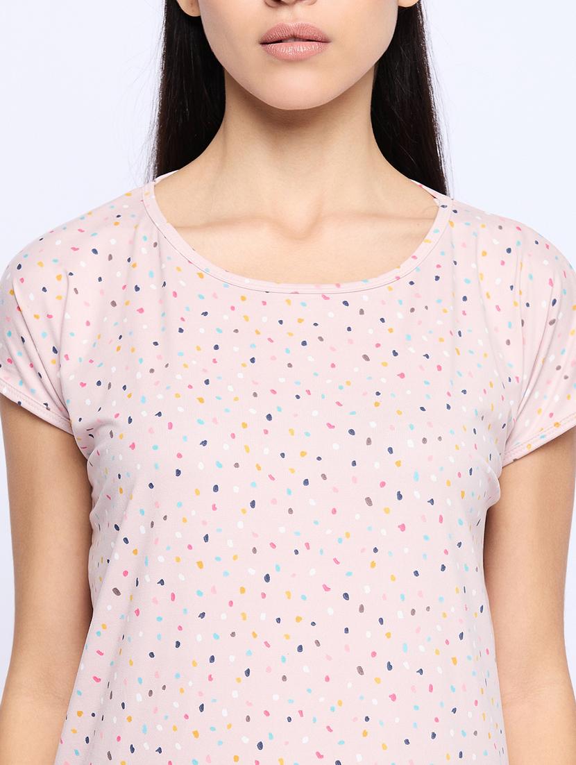 women printed cotton sleepshirt - 21034929 - Standard Image - 5