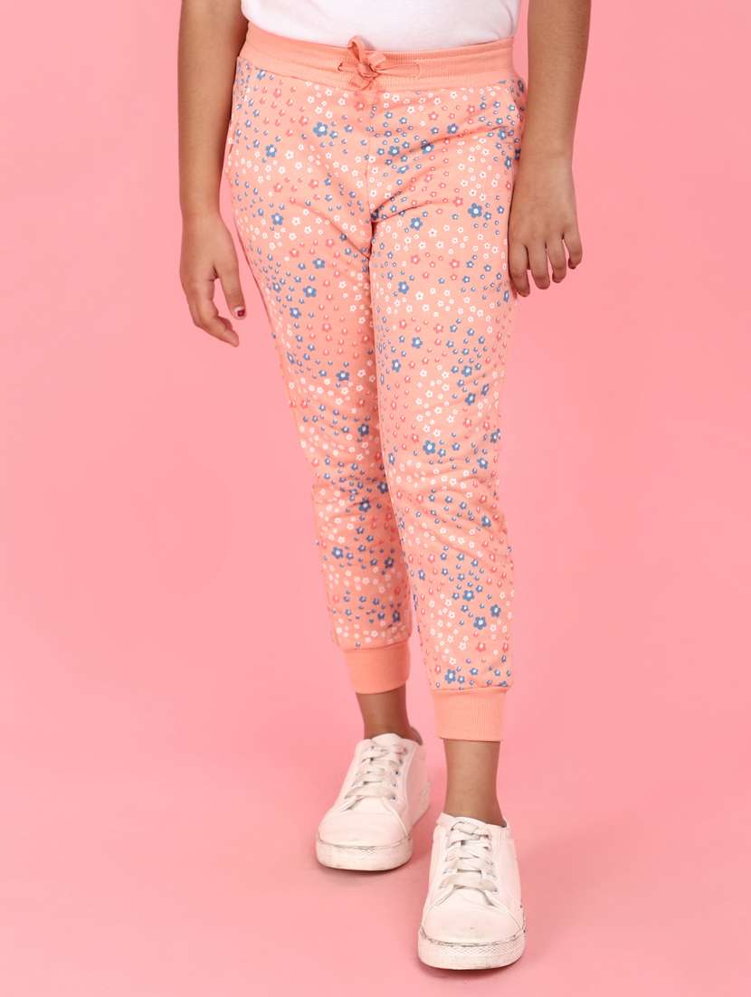 girls printed cotton trouser