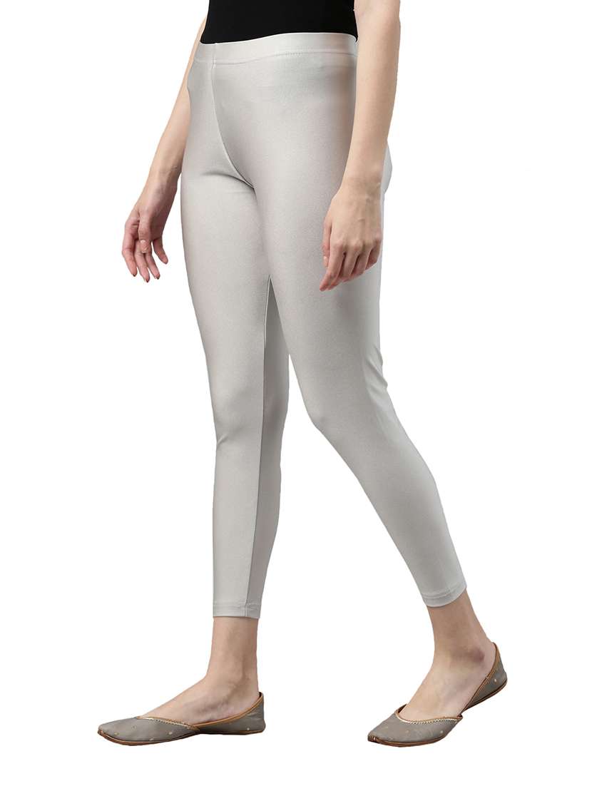 women solid ankle length leggings - 21035250 -  Standard Image - 3