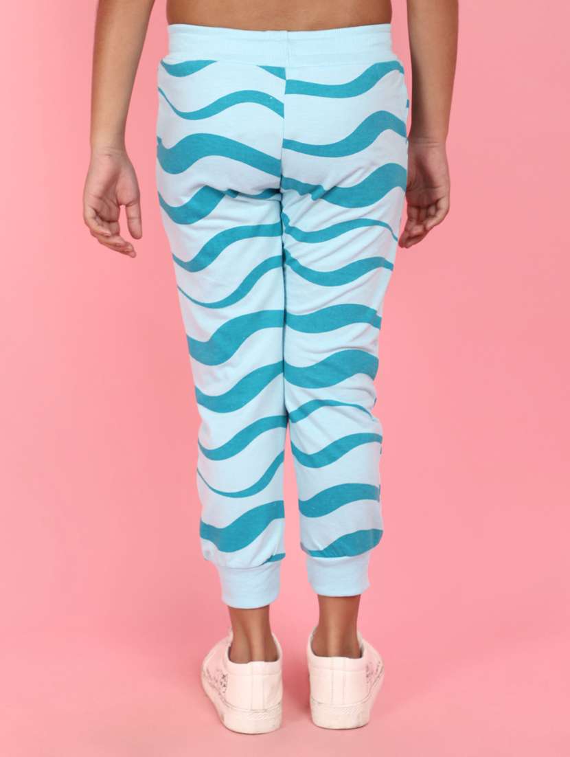 girls printed cotton casual trouser - 21035543 -  Standard Image - 3