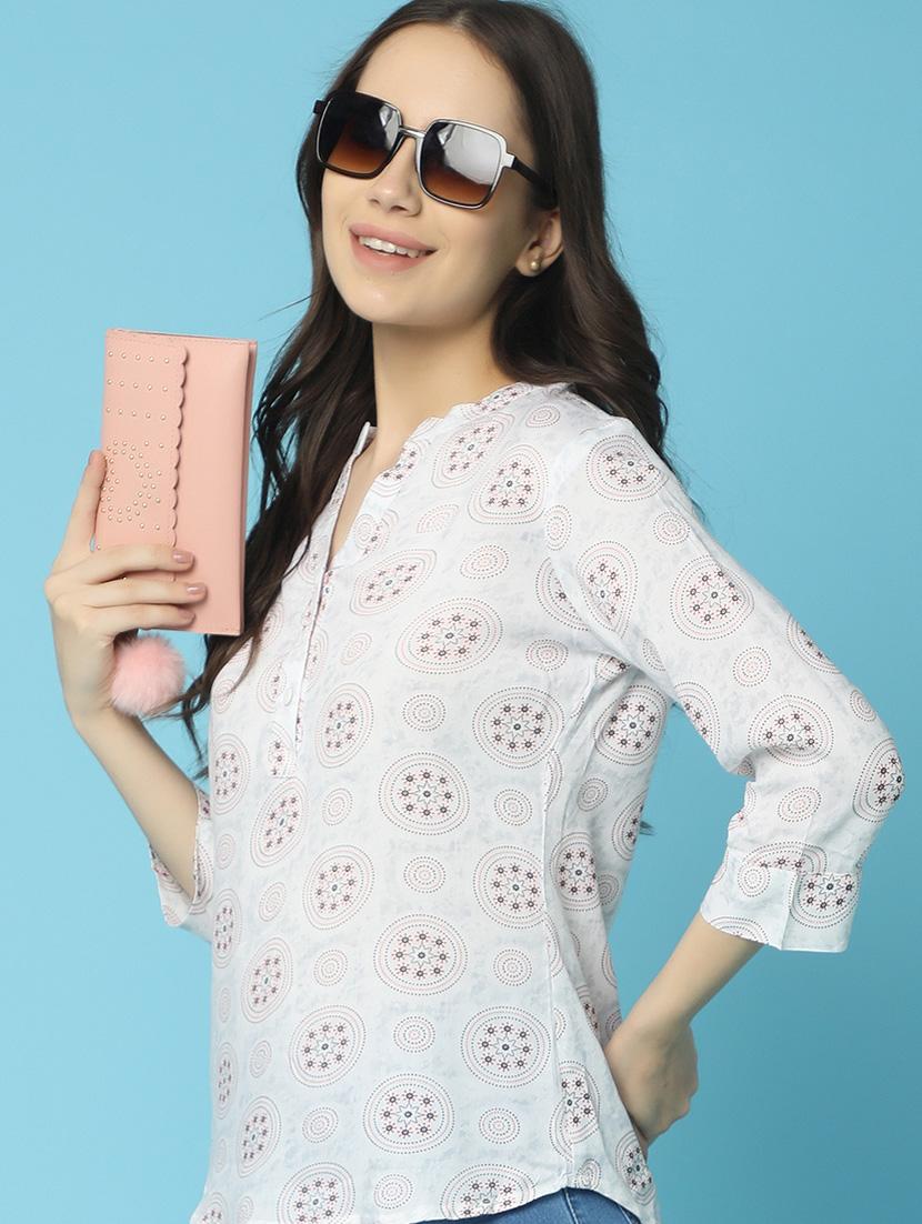 women printed rayon top - 21035548 - Standard Image - 3