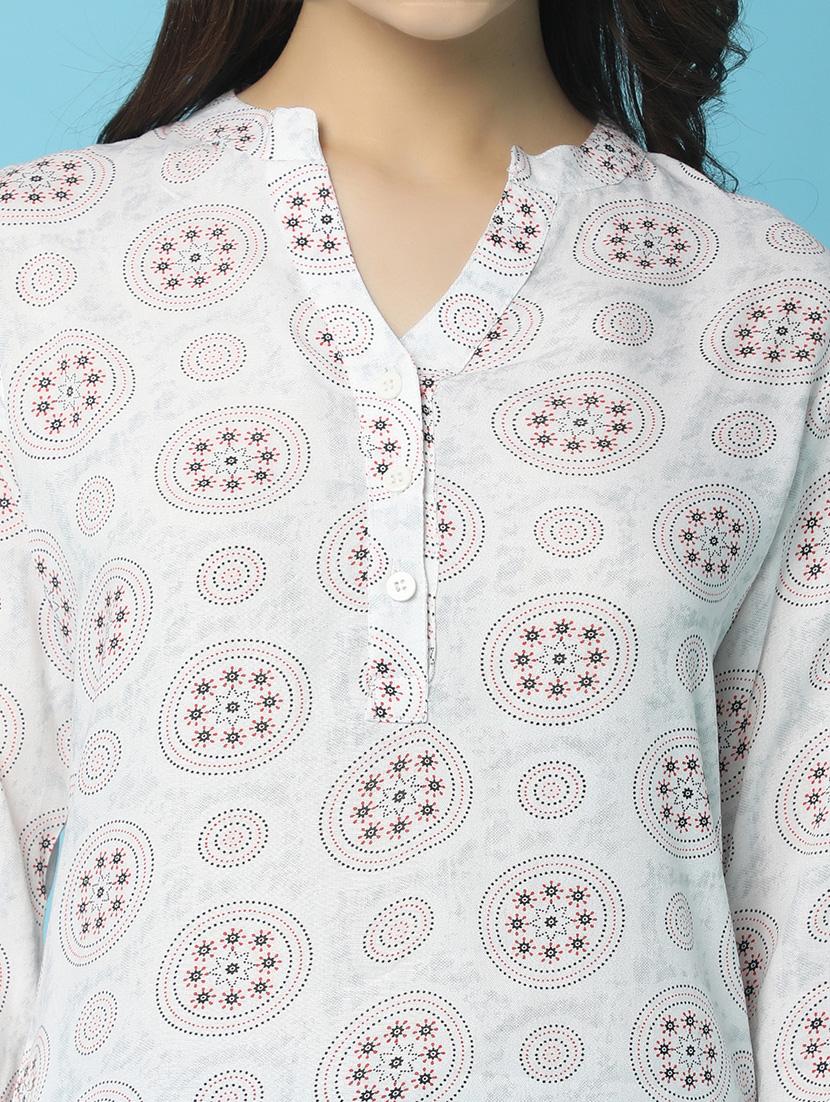 women printed rayon top - 21035548 - Standard Image - 5