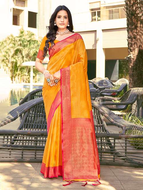 women self design banarasi saree with blouse - 21036465 -  Standard Image - 0