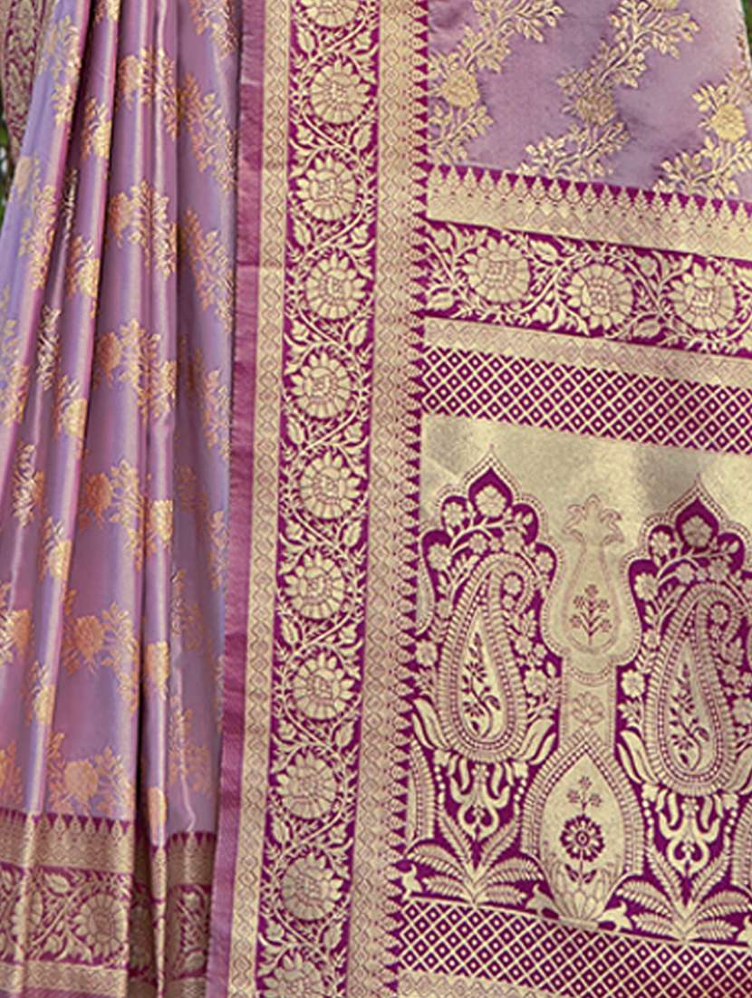 women self design banarasi saree with blouse - 21036470 -  Standard Image - 3