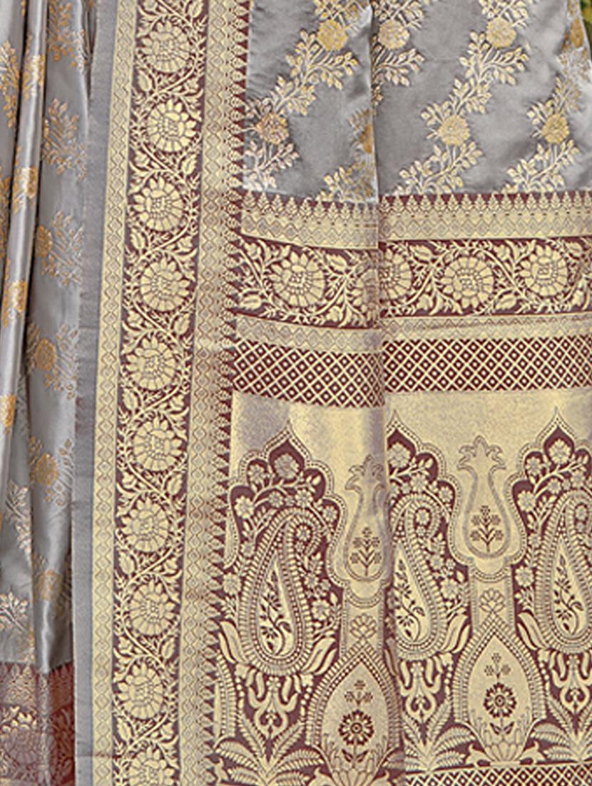 women self design banarasi saree with blouse - 21036471 - Standard Image - 3
