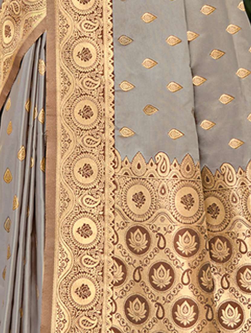 women self design banarasi saree with blouse - 21036477 -  Standard Image - 3