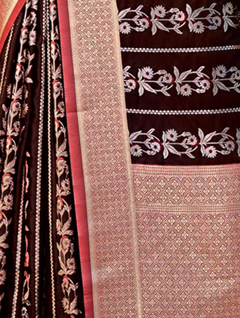 women self design banarasi saree with blouse - 21036488 - Standard Image - 3