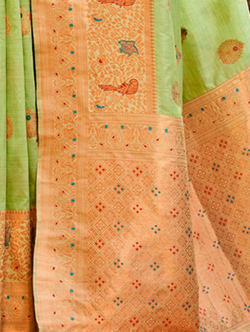 women self design banarasi saree with blouse - 21036633 -  Standard Image - 3