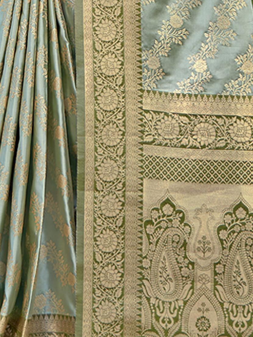 women self design banarasi saree with blouse - 21036639 - Standard Image - 3