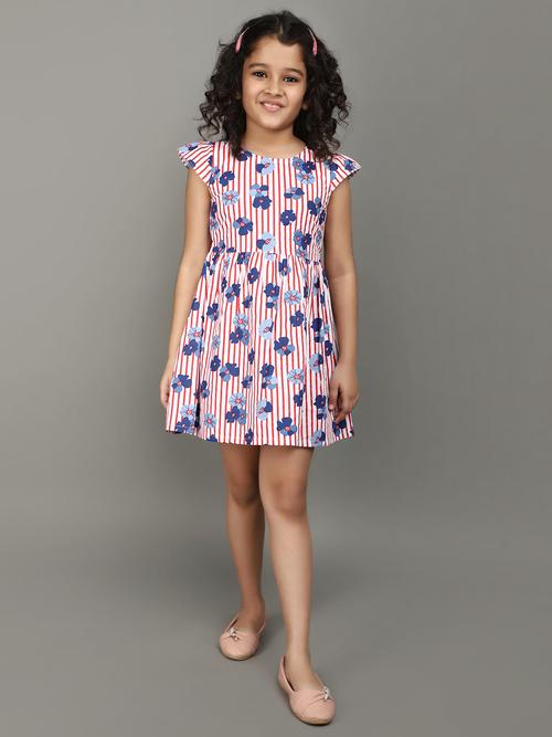 off white cotton frock - 21043546 - Standard Image - 0