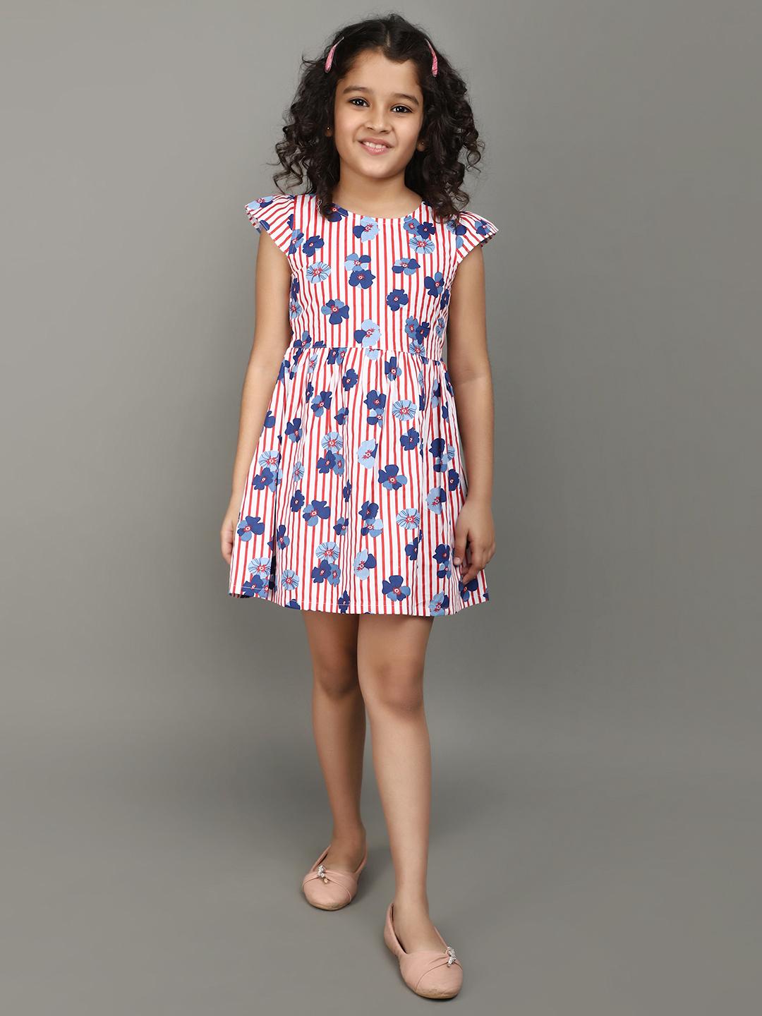 off white cotton frock - 21043546 - Zoom Image - 0