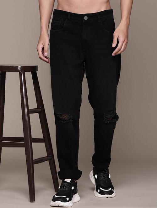 men mid rise plain jeans - 21043864 - Standard Image - 0