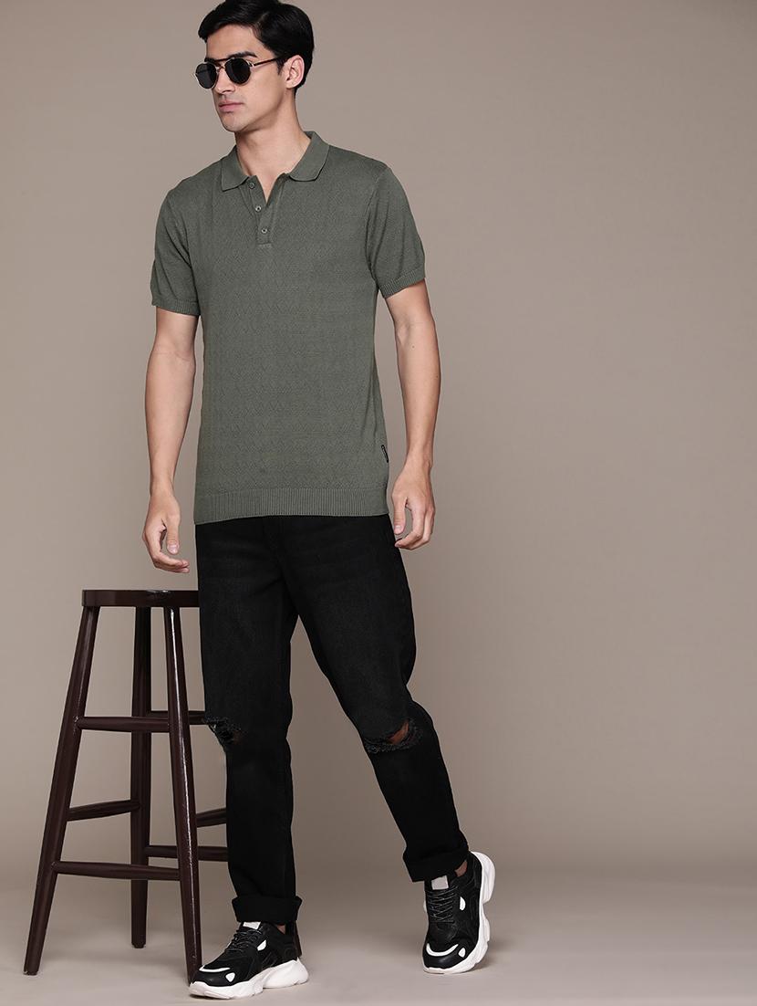men mid rise plain jeans - 21043864 - Standard Image - 3
