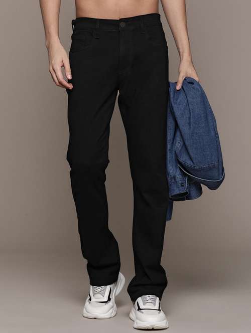 men mid rise plain jeans - 21043869 - Standard Image - 0