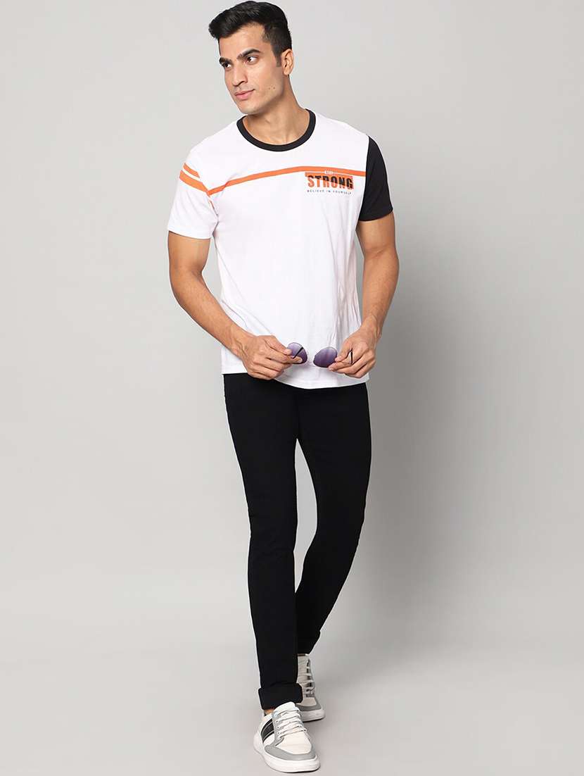 men black mid rise plain jeans - 21043870 - Standard Image - 3