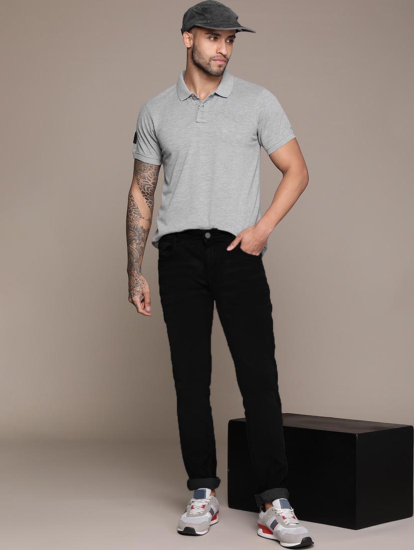 men mid rise plain jeans - 21043872 - Standard Image - 3
