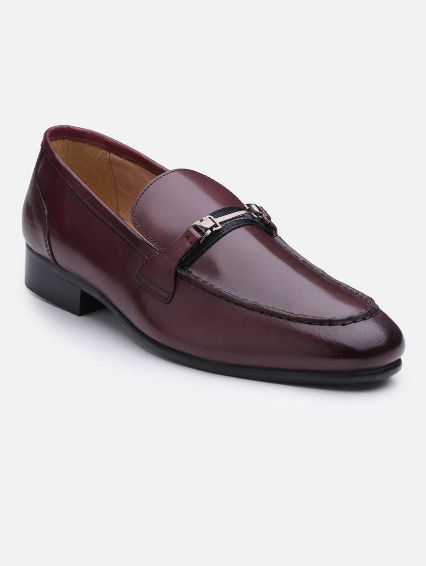 burgundy slip pn loafer