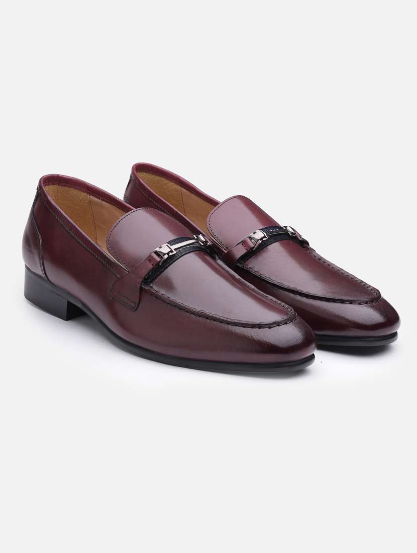burgundy slip pn loafer - 21047972 -  Standard Image - 3