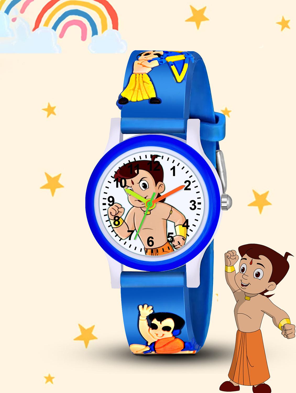 blue silicone watch