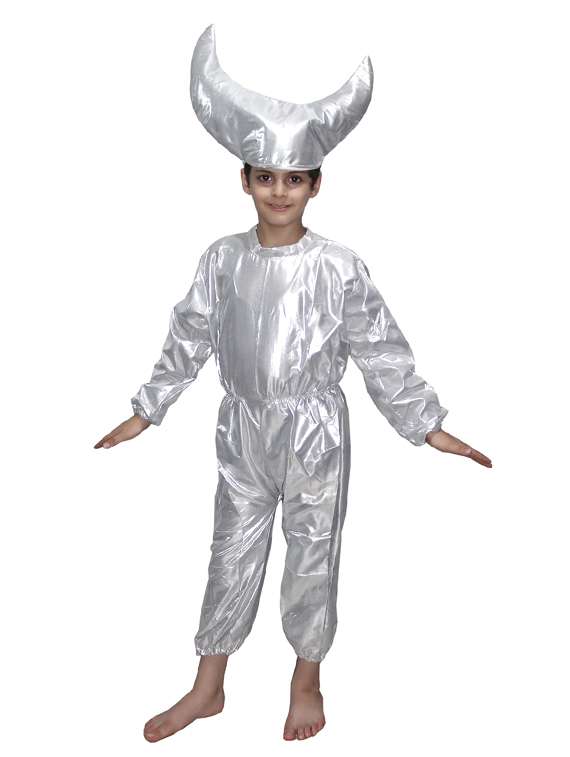 silver wool blend costume