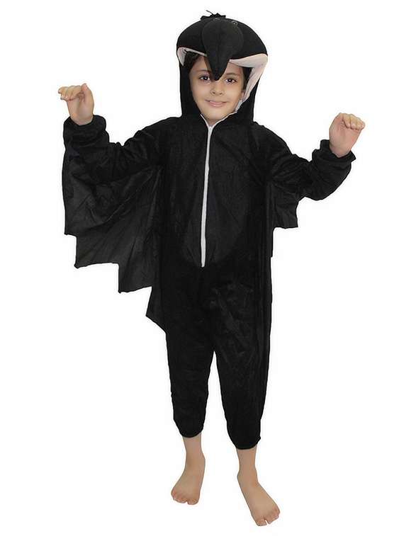 black wool blend costume
