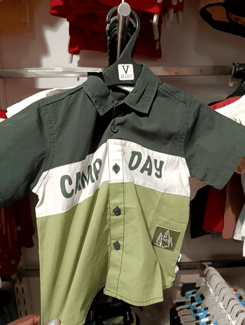 olive poplin shirt - 21049320 - Zoom Image - 0