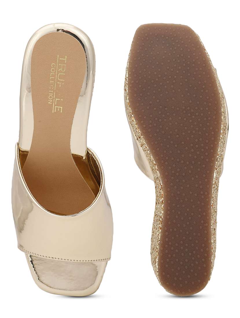 pewter patent slip-on wedges - 21049996 -  Standard Image - 5