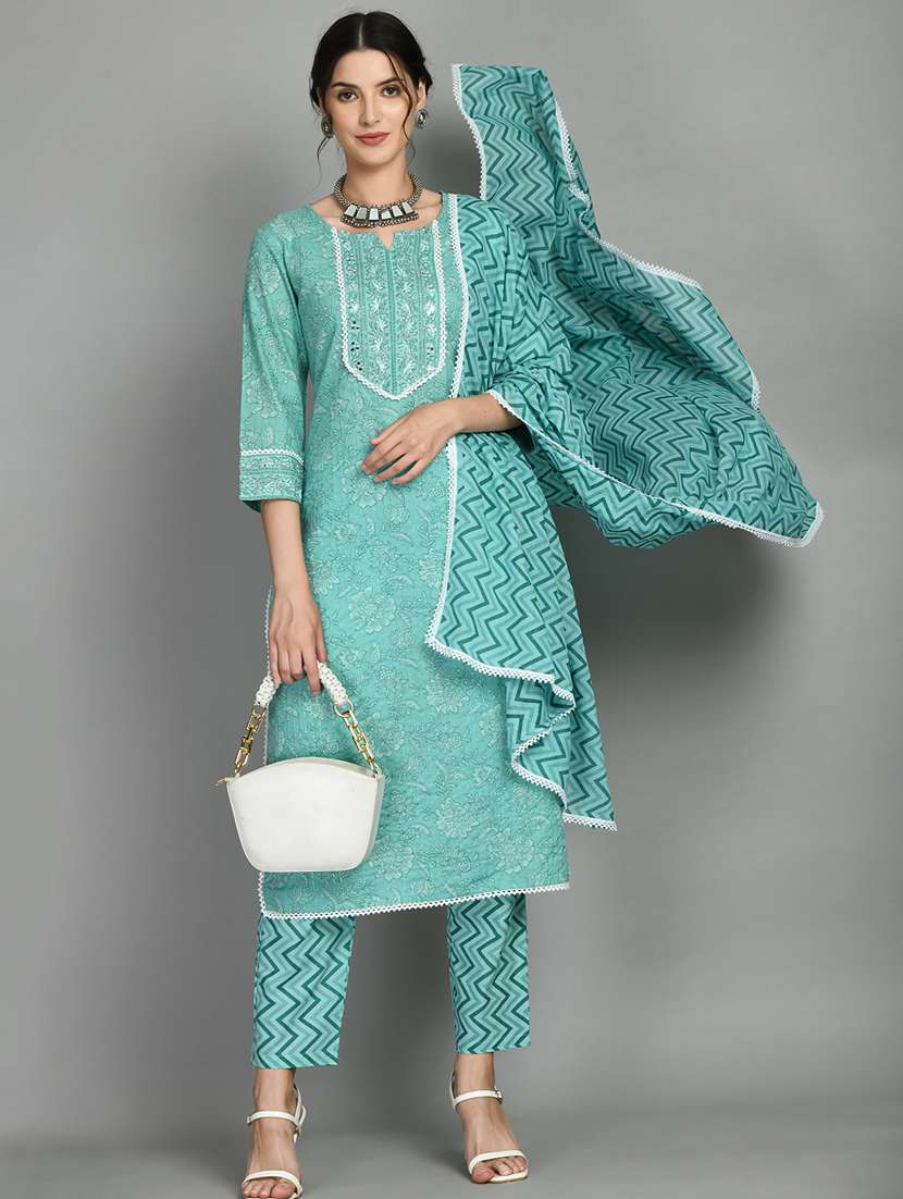 women three quarter sleeve suit set