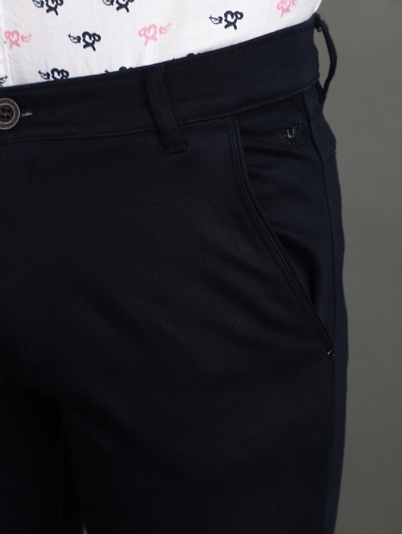 men solid flat front casual trouser - 21051624 - Standard Image - 5