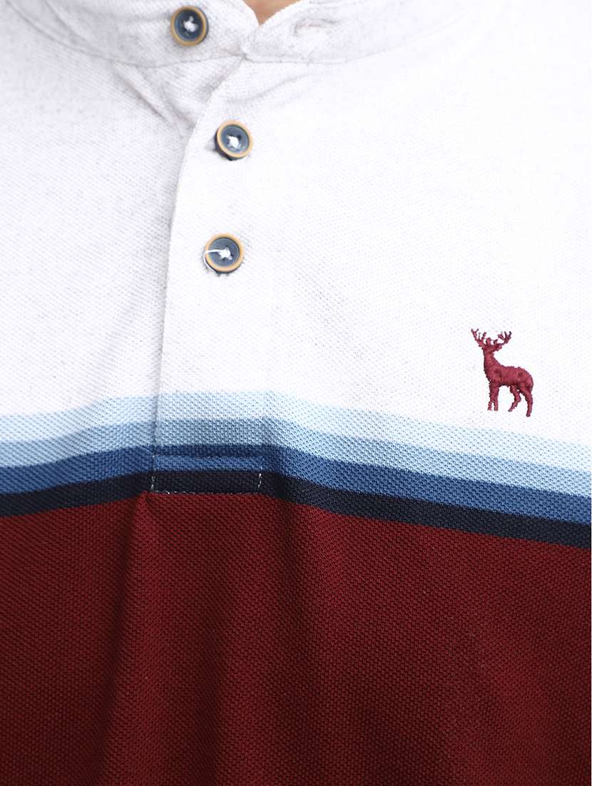 wine poly cotton pique tshirt - 21051642 -  Standard Image - 5