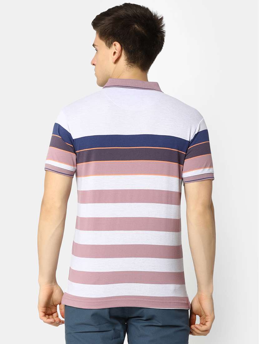 navy blue poly cotton pique tshirt - 21051694 -  Standard Image - 3