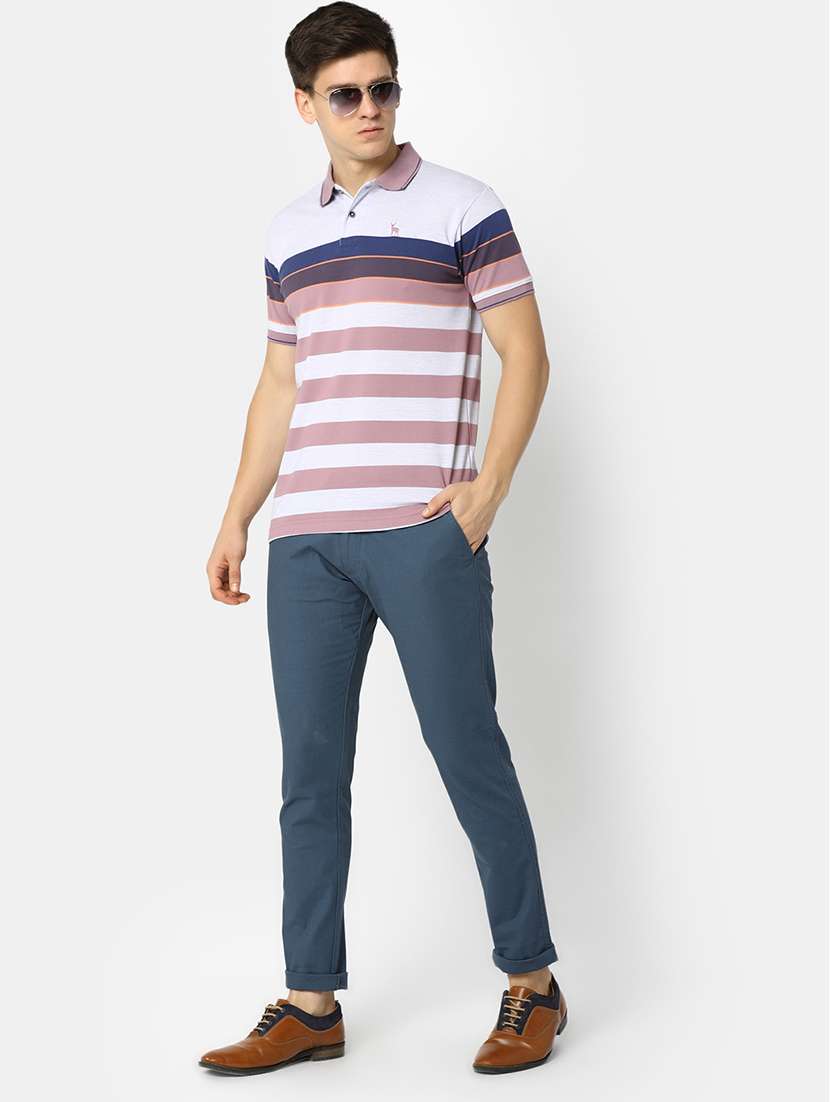 navy blue poly cotton pique tshirt - 21051694 -  Standard Image - 5